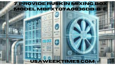 7. provide ruskin mixing box model mbfxtqta0936db-b-e.