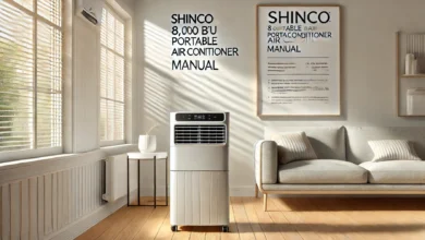 shinco 8 000 btu portable air conditioner manual​