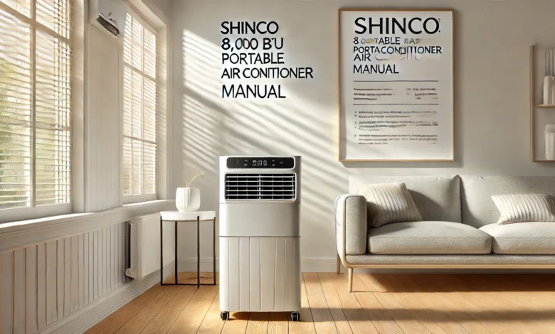 shinco 8 000 btu portable air conditioner manual​