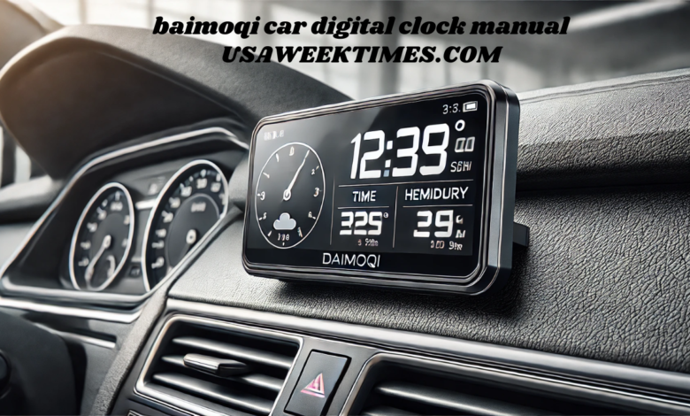 baimoqi car digital clock manual