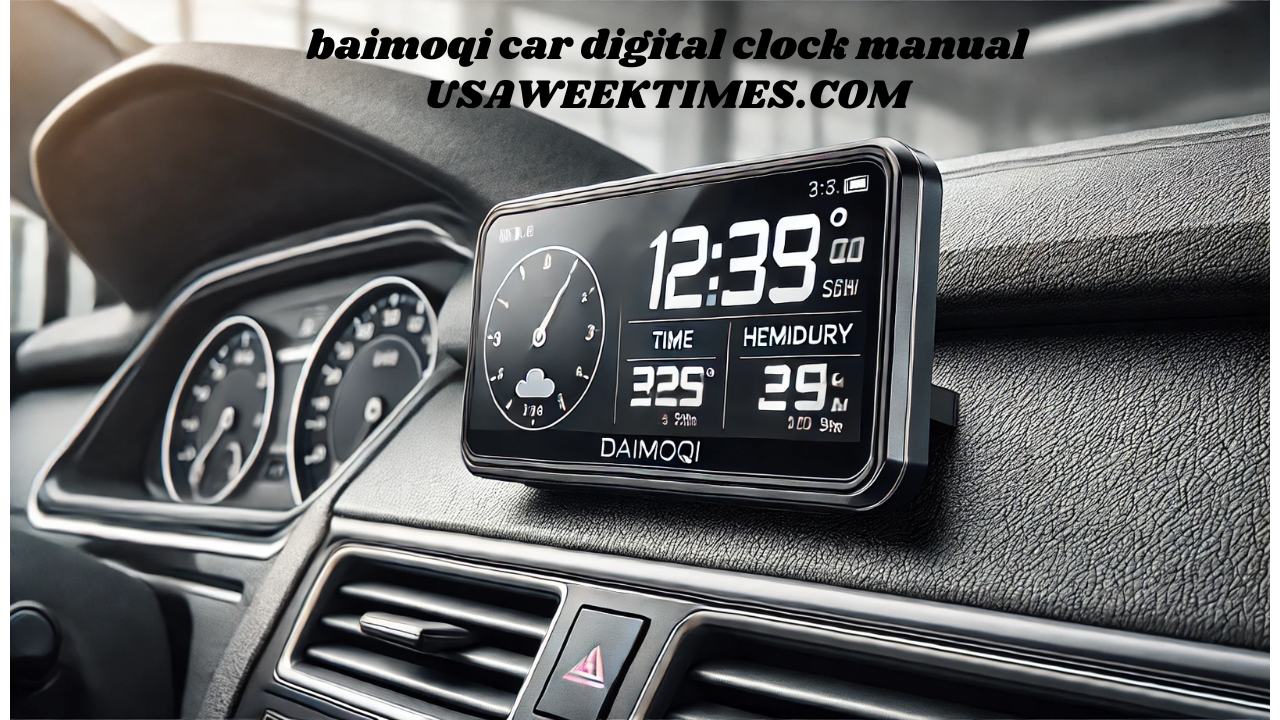 baimoqi car digital clock manual