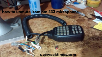 how to unmute icom hm-133 microphone