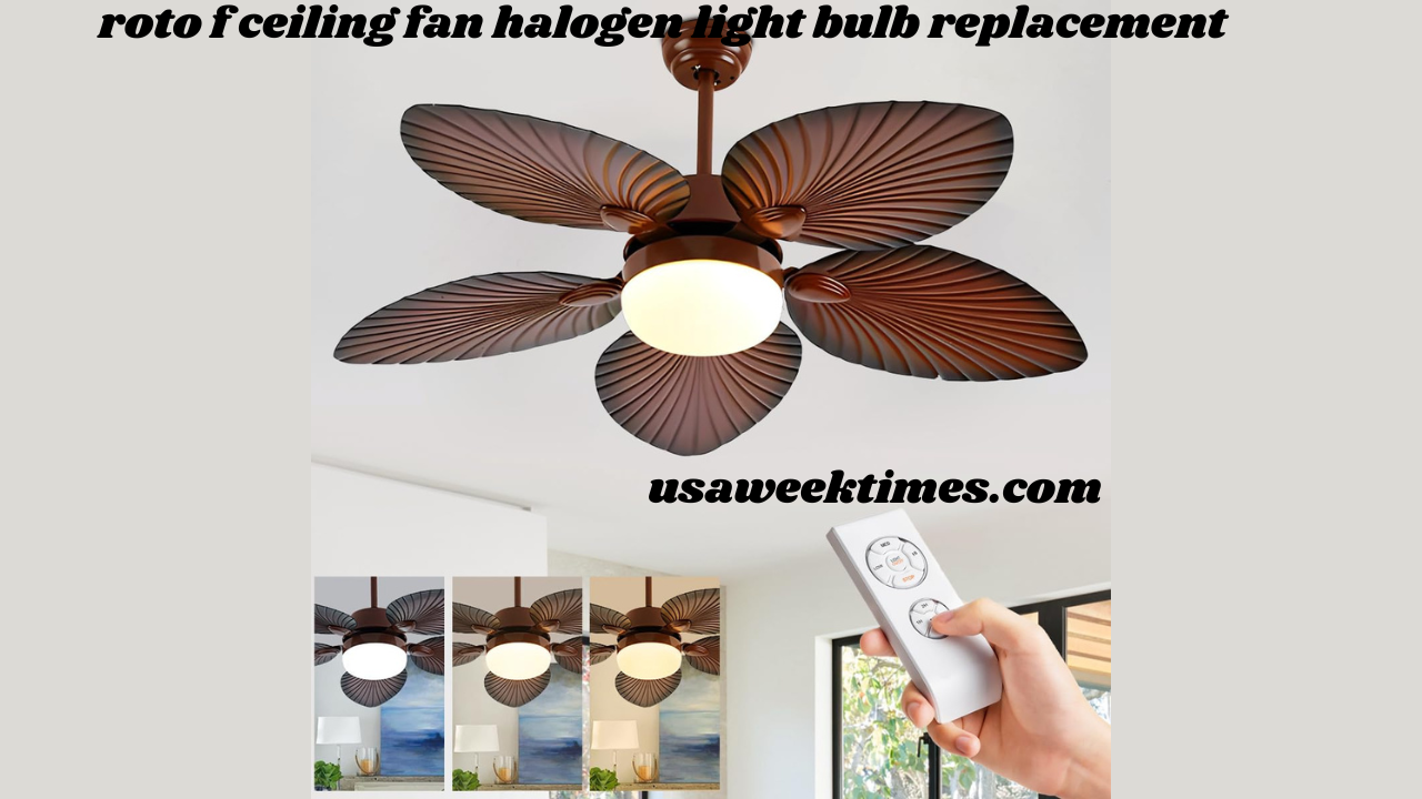 roto f ceiling fan halogen light bulb replacement